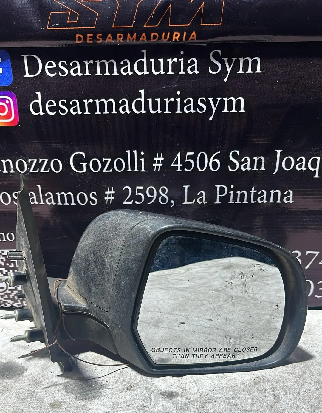 Espejo Retrovisor Derecho Nissan March · OEM es0055 · compatible Nissan March · usado bueno · Repuesto Verde