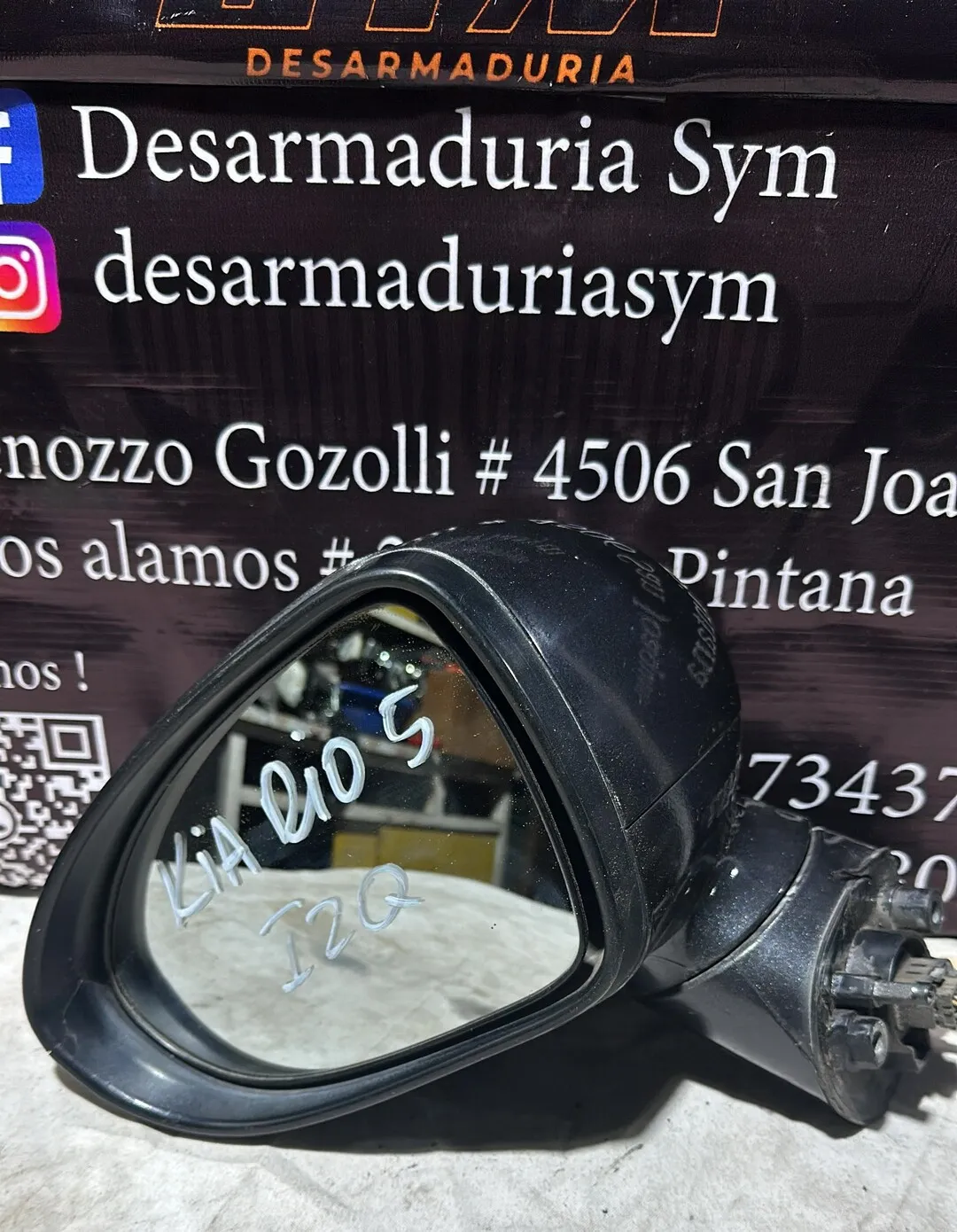 Espejo Retrovisor Izquierdo Kia Rio 5 · OEM es0036 · compatible Kia Rio · usado bueno · Repuesto Verde
