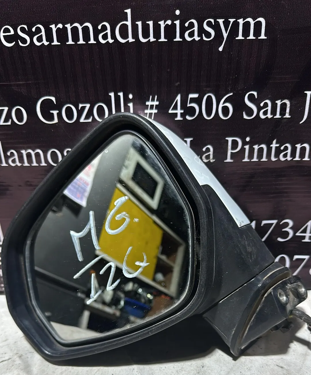 Espejo Retrovisor Izquierdo Mg 3 · OEM es0035 · compatible MG 3 · usado bueno · Repuesto Verde