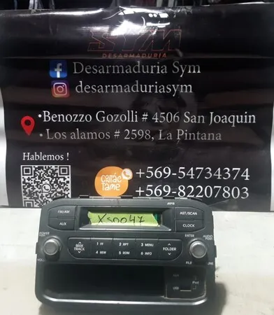 Radio Kia Morning · OEM xs0047 · compatible Kia Morning · usado bueno · Repuesto Verde