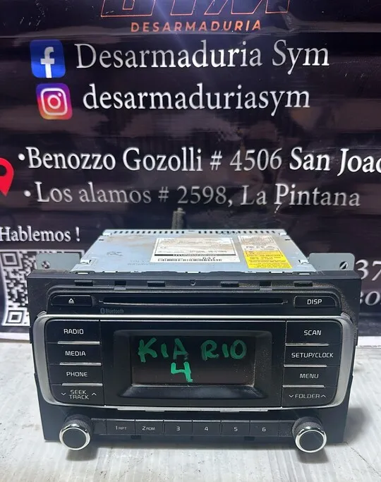 Radio Kia Rio 4 · OEM xs0032 · compatible Kia Rio · usado bueno · Repuesto Verde