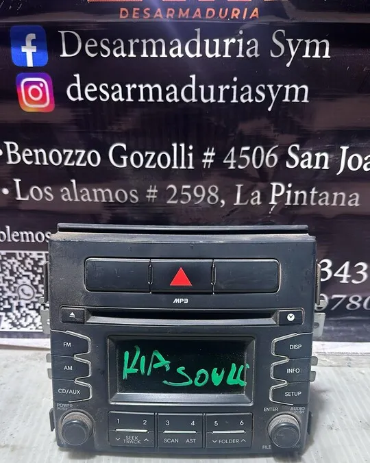 Radio Kia Soul · OEM xs0033 · compatible Kia Soul · usado bueno · Repuesto Verde
