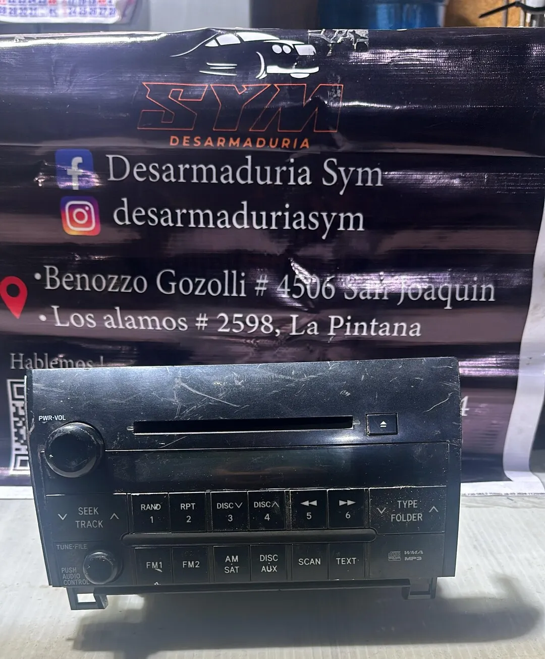 Radio Toyota Tundra · OEM xs0005 · compatible Toyota Tundra · usado bueno · Repuesto Verde